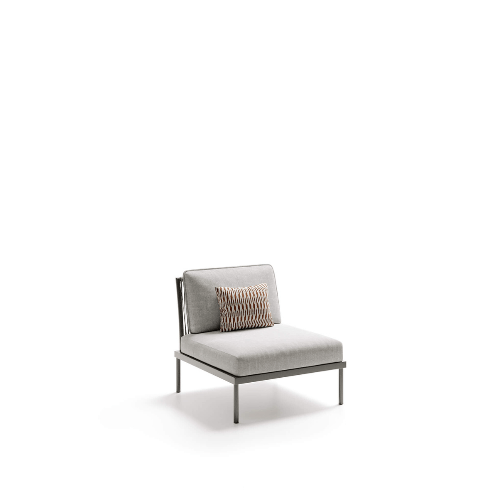 Woven Rope Modular Single Sofa Piece | Atmosphera Flash Central 1P PF.OUT.FSH.MC
