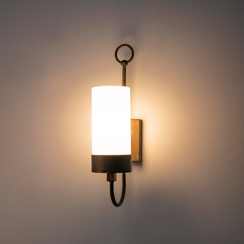 Brass Farmhouse Garden Wall Light IP44 | Moretti Luce Silindar 3355