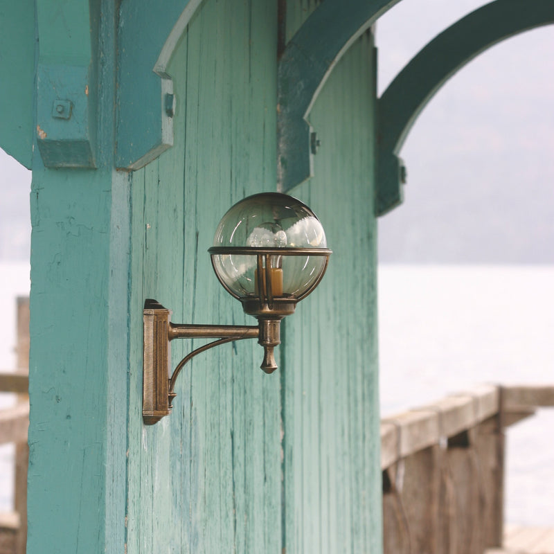 Cottage Style Metal Globe Garden Wall Light IP44 | Roger Pradier Boreal M3