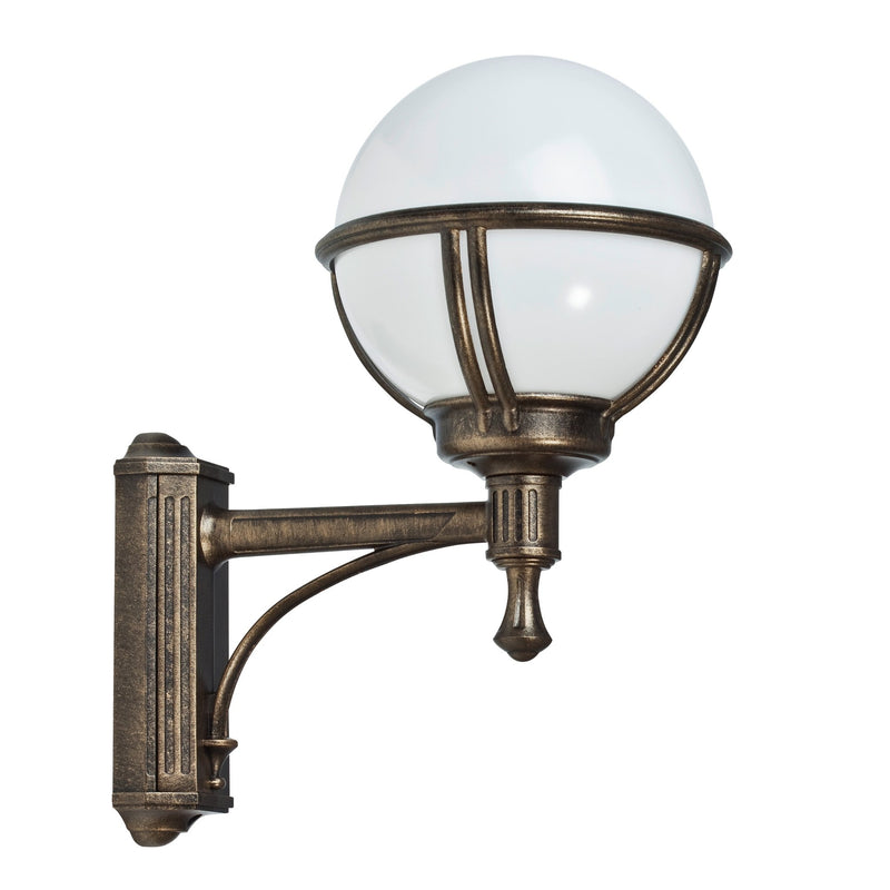 Cottage Style Metal Globe Garden Wall Light IP44 | Roger Pradier Boreal M3