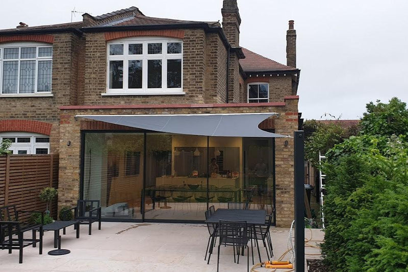 Custom Electric Motor Awning | High End Simple Patio Shade