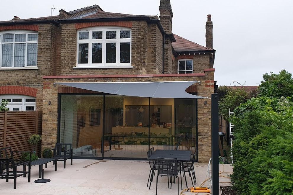 Custom Electric Motor Awning | High End Simple Patio Shade