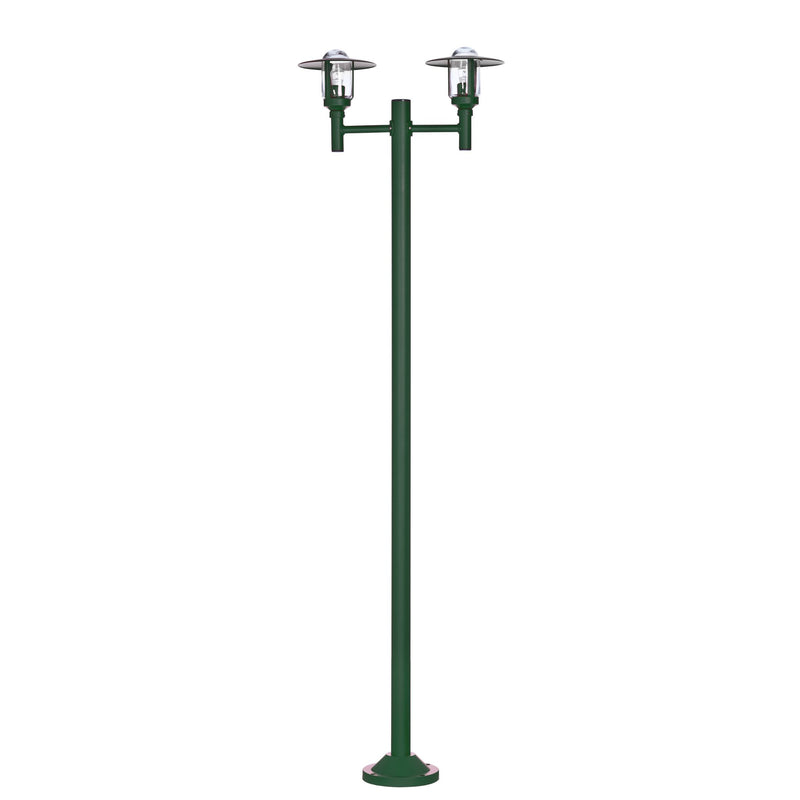 Farmhouse Double Light Outdoor Lamp Post IP44 | Roger Pradier Newpark M6