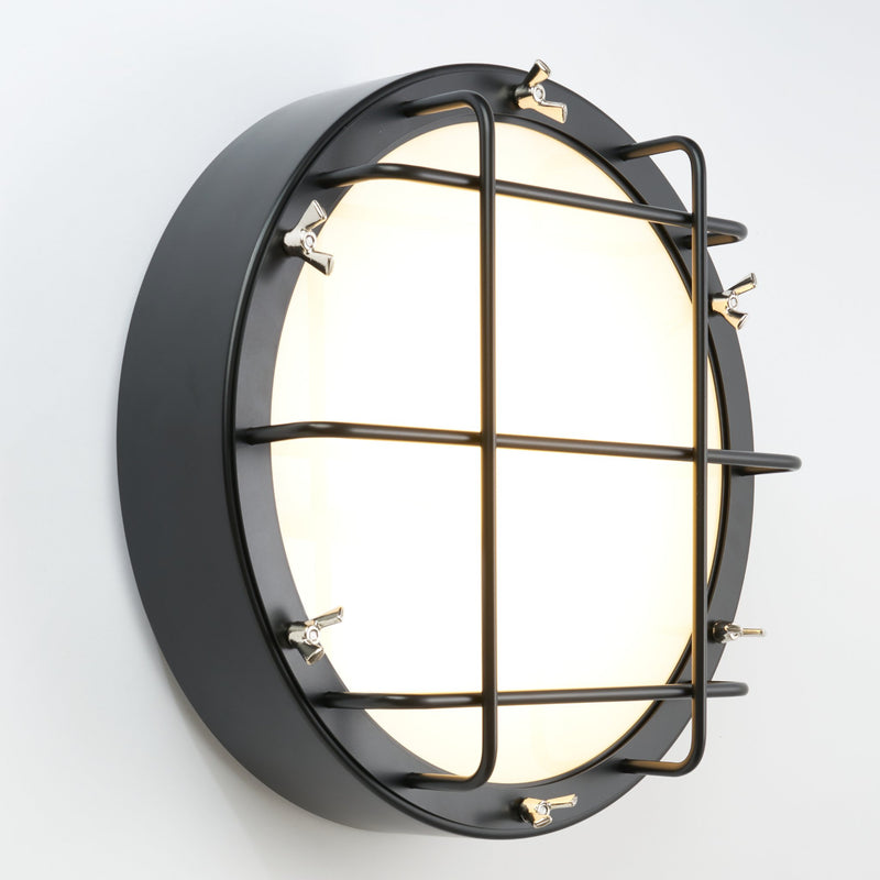 Industrial Outdoor Wall Light With Grid Detail IP65 | Zava Luce Cantiere Wall