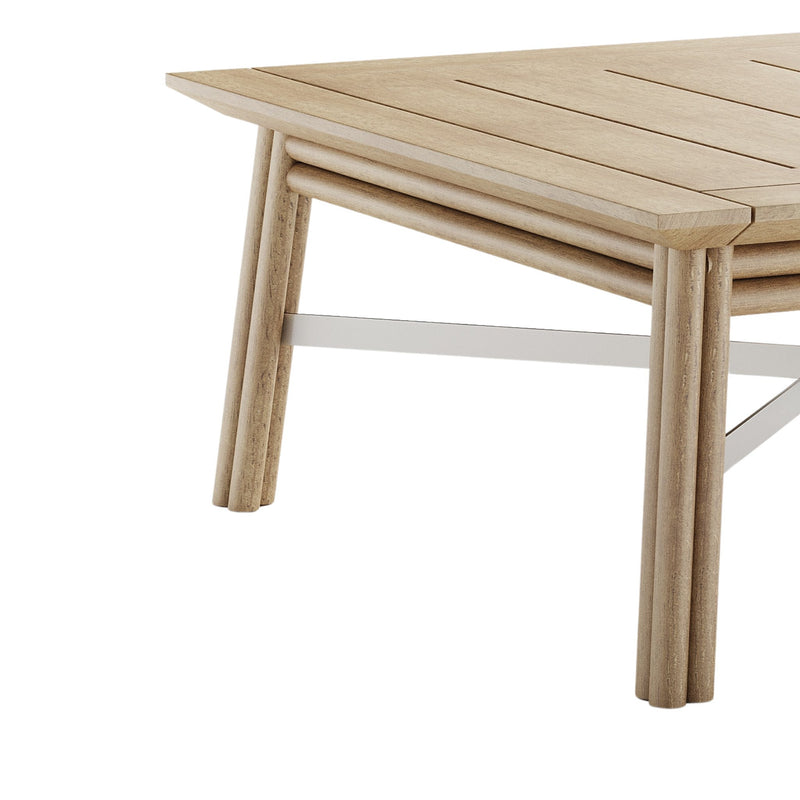 Luxury Natural Teak Garden Coffee Table | Braid Maxim Coffee Table | 100.009