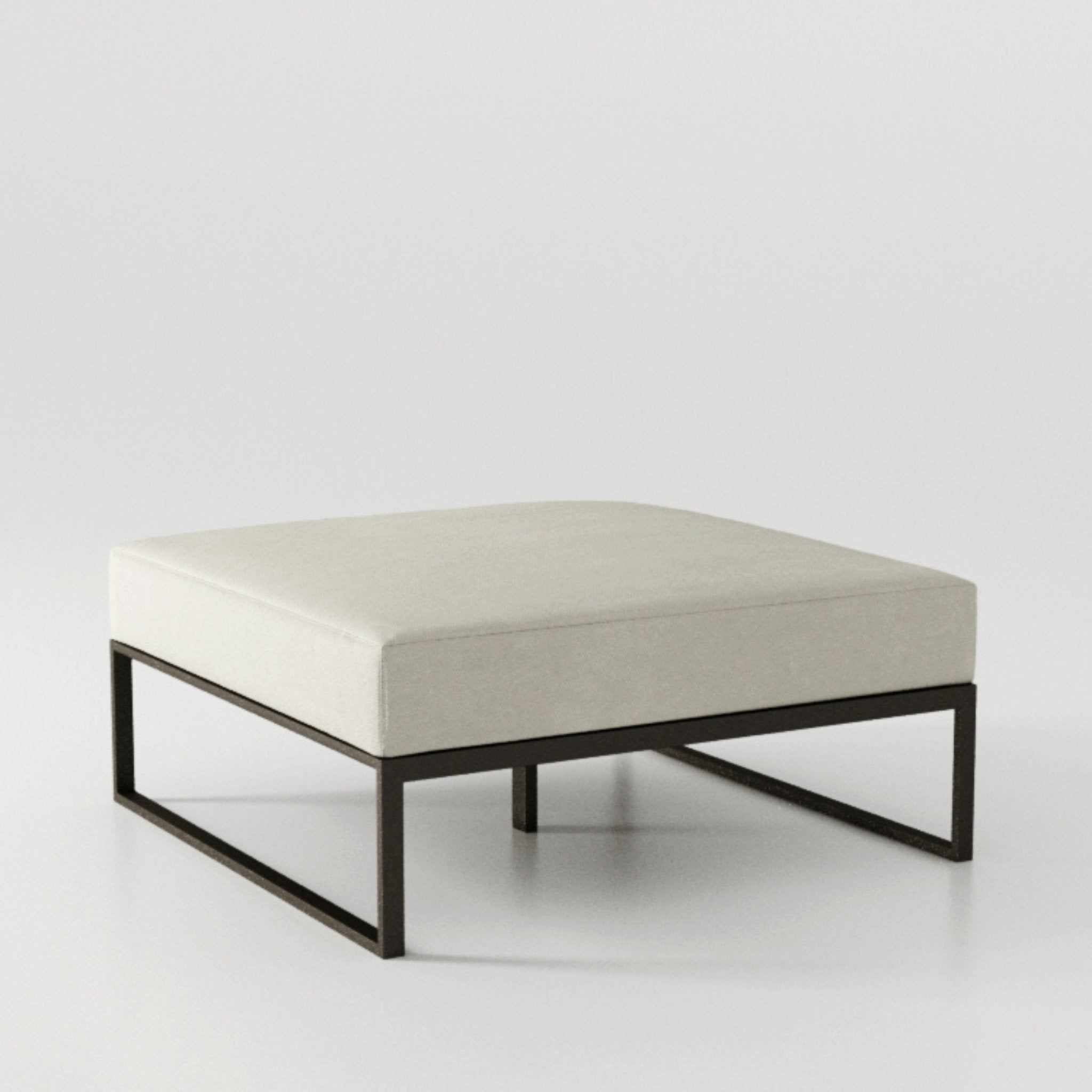 Modern Aluminium Outdoor Sectional Footstool | Braid Metropolitan Footstool | 104.012