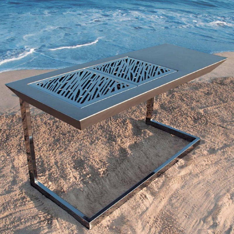 Premium Stainless Steel Coal Garden Grill | Fesfoc Stromboli Barbecue