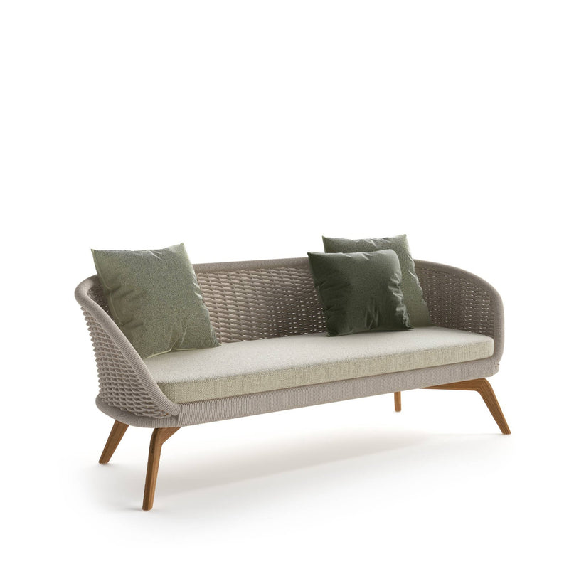 Premium Woven Rope Outdoor Sofa With Teak Legs | Atmosphera Ludo .L2