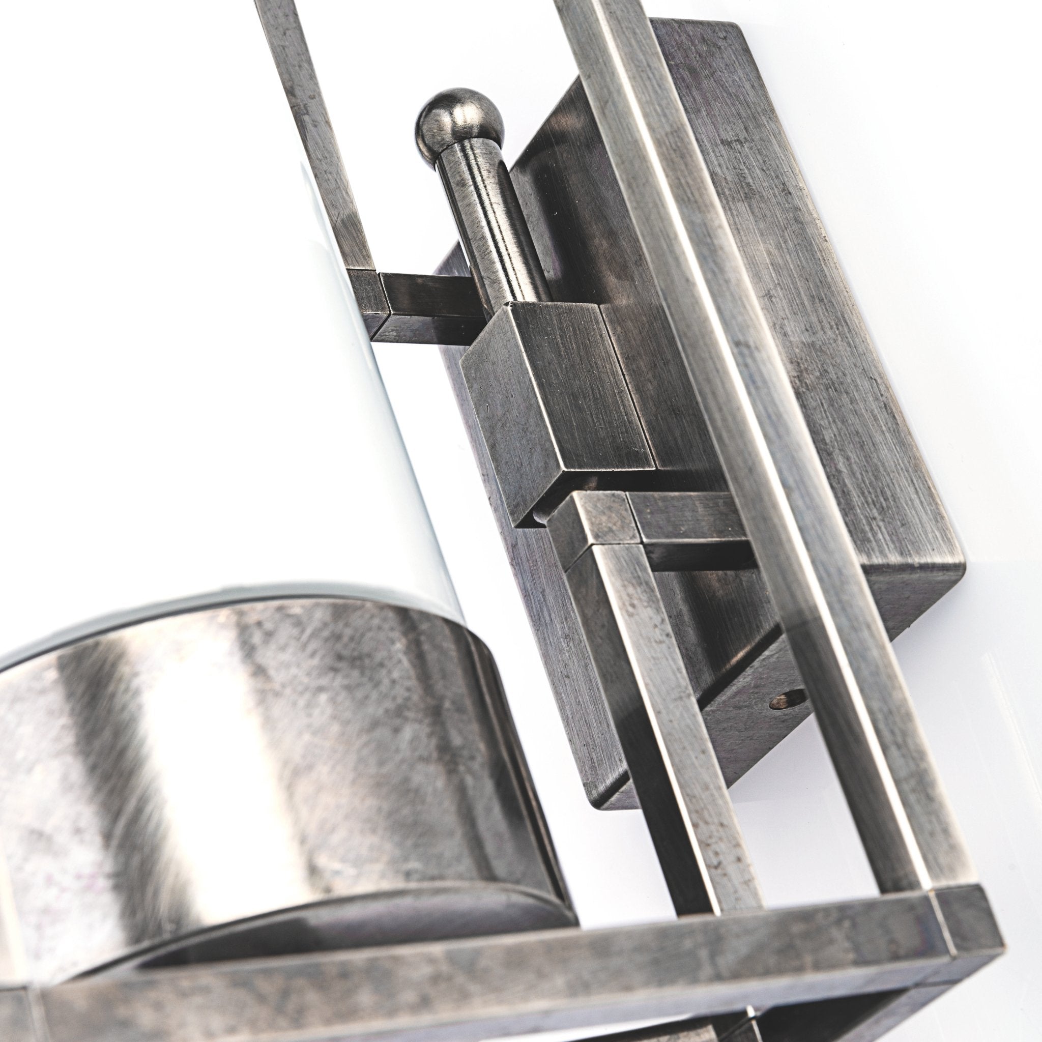 Rectangular Caged Brass Outdoor Wall Light | Cubic 3364 Moretti Luce