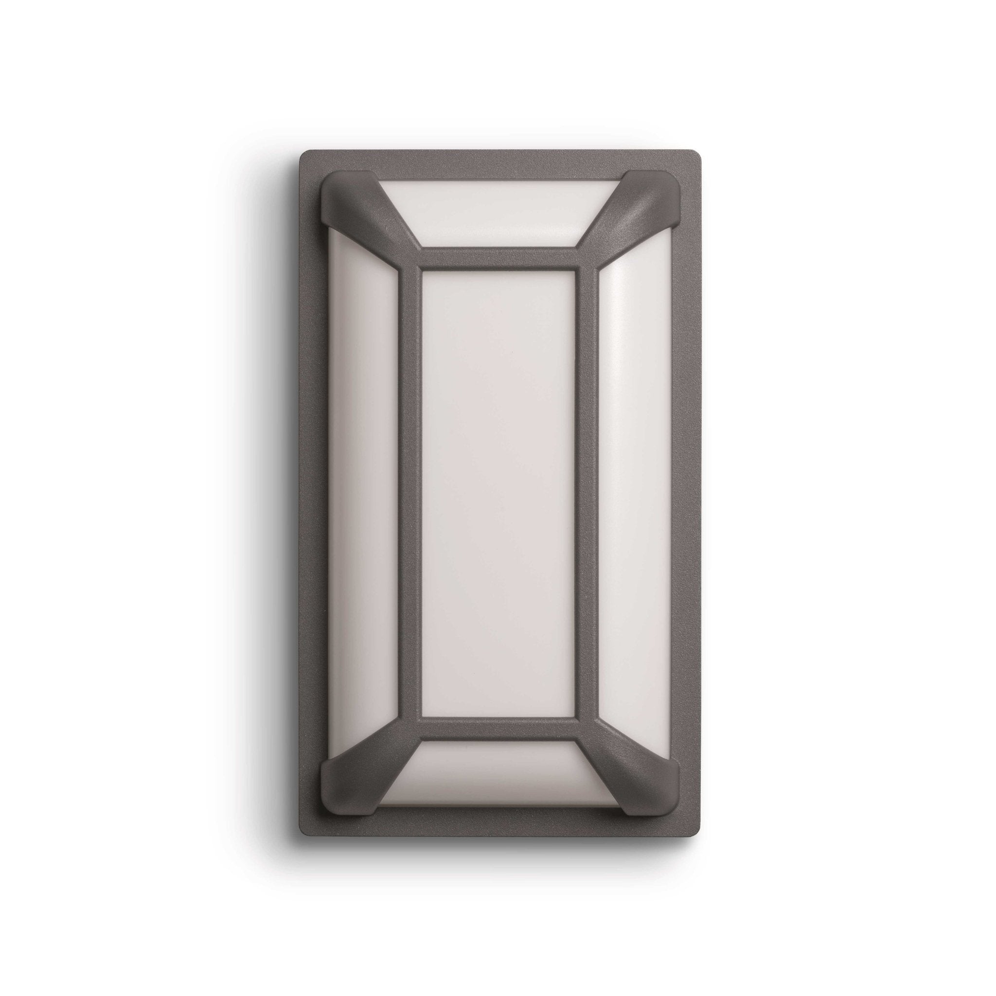 Rectangular Graphite Outdoor Security Light IP65 | Landa Kami LED Wall Lamp 3000k 4000k