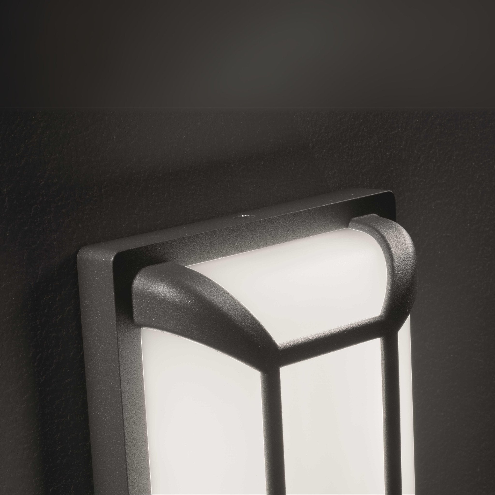 Rectangular Graphite Outdoor Security Light IP65 | Landa Kami LED Wall Lamp 3000k 4000k