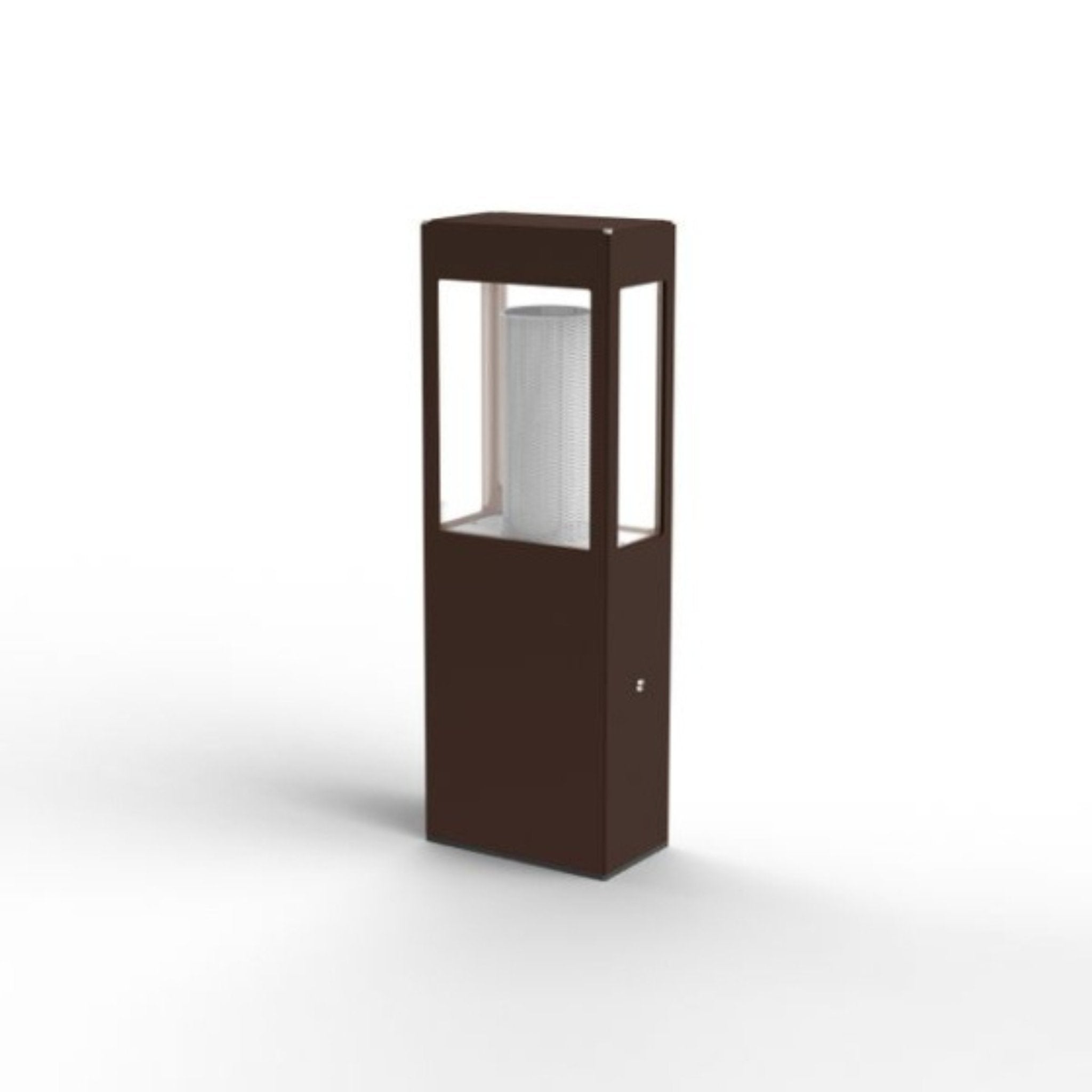 Roger Pradier Tetra M2 Brown Modern Aluminium Small Exterior Bollard Light IP65