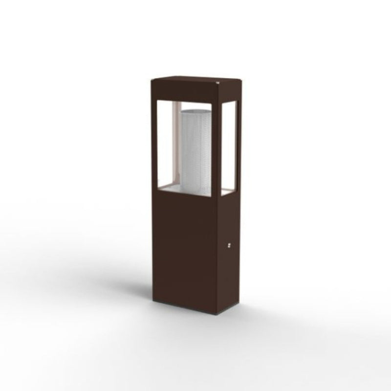 Roger Pradier Tetra M2 Brown Modern Aluminium Small Exterior Bollard Light IP65