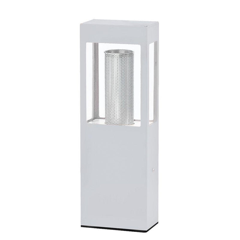 Roger Pradier Tetra M2 White Modern Aluminium Small Exterior Bollard Light IP65