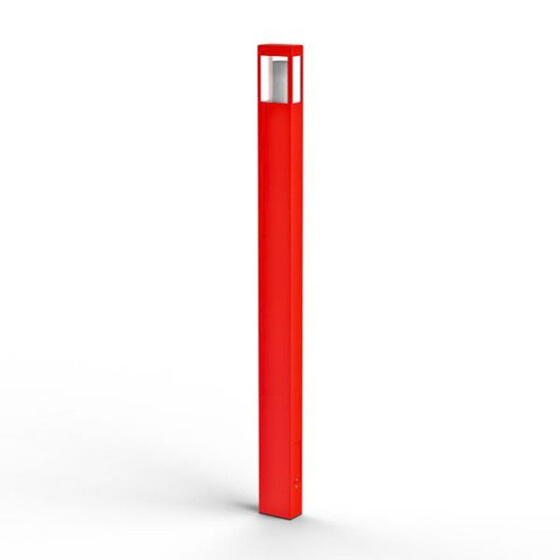 Roger Pradier Tetra M5 Traffic Red Contemporary Aluminium Outdoor Floor Light IP65