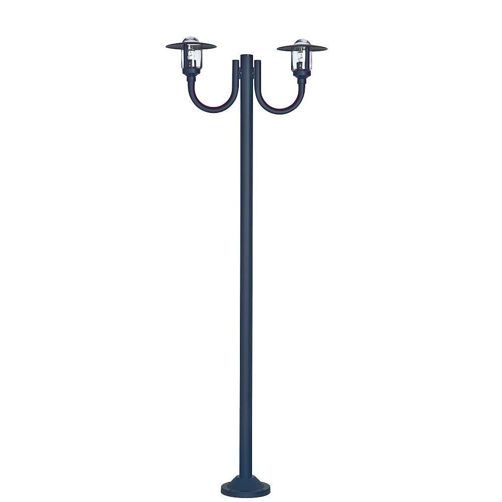 Rustic Double Lantern Lamp Post IP44 | Roger Pradier Newpark M7