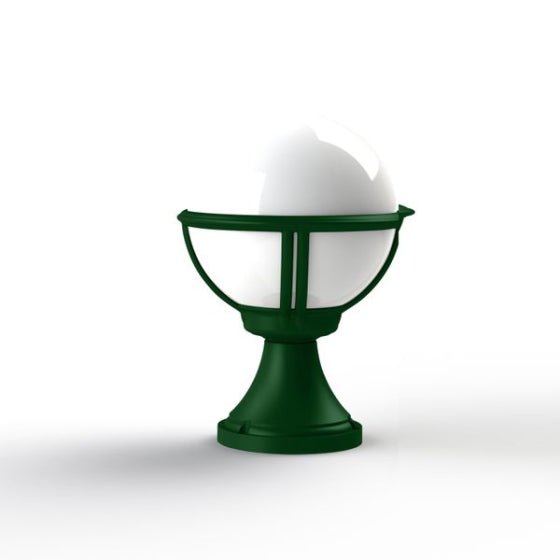 Small Metal Garden Globe Bollard IP44 | Roger Pradier Boreal M6