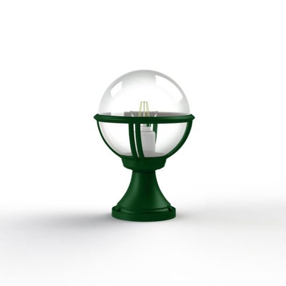 Small Metal Garden Globe Bollard IP44 | Roger Pradier Boreal M6