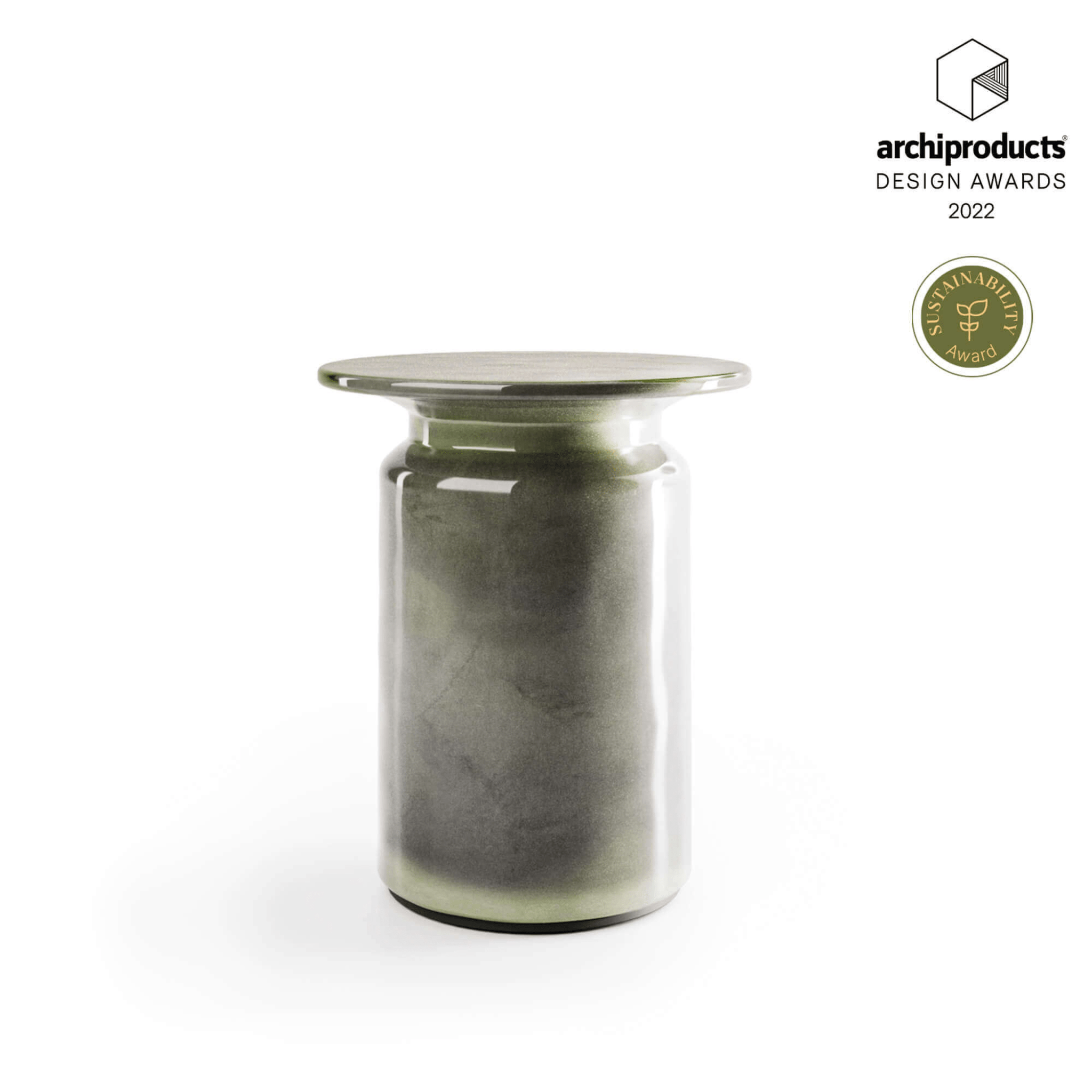 Sustainable Glazed Ceramic Garden Side Table | Panarea Atmosphera