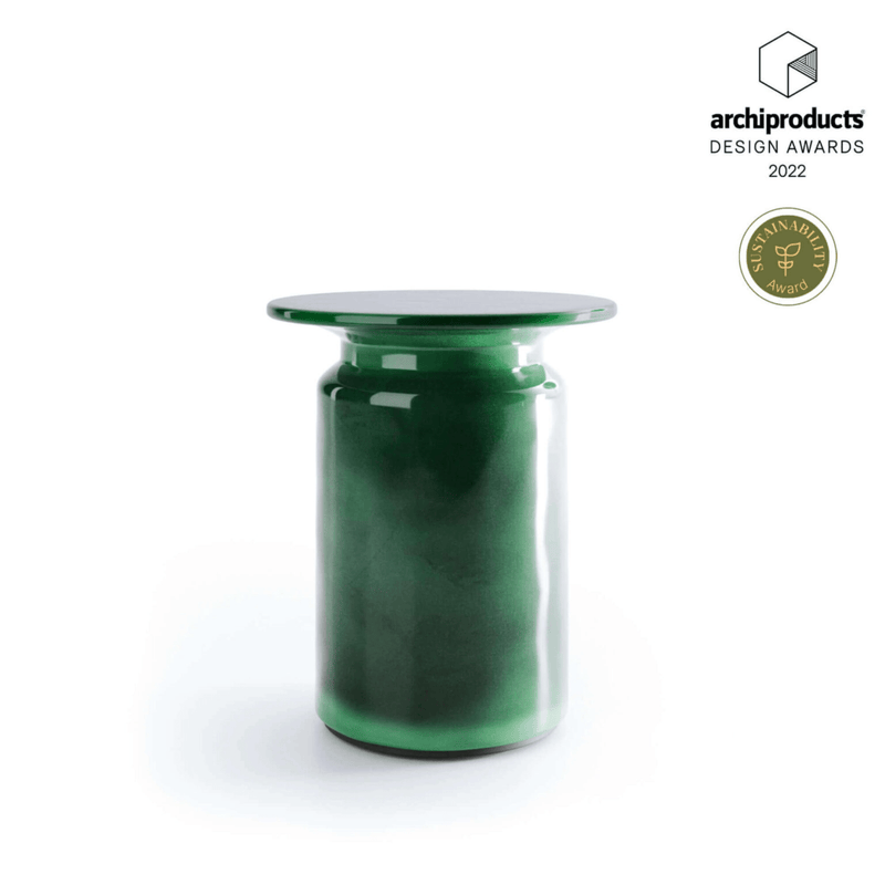 Sustainable Glazed Ceramic Garden Side Table | Panarea Atmosphera