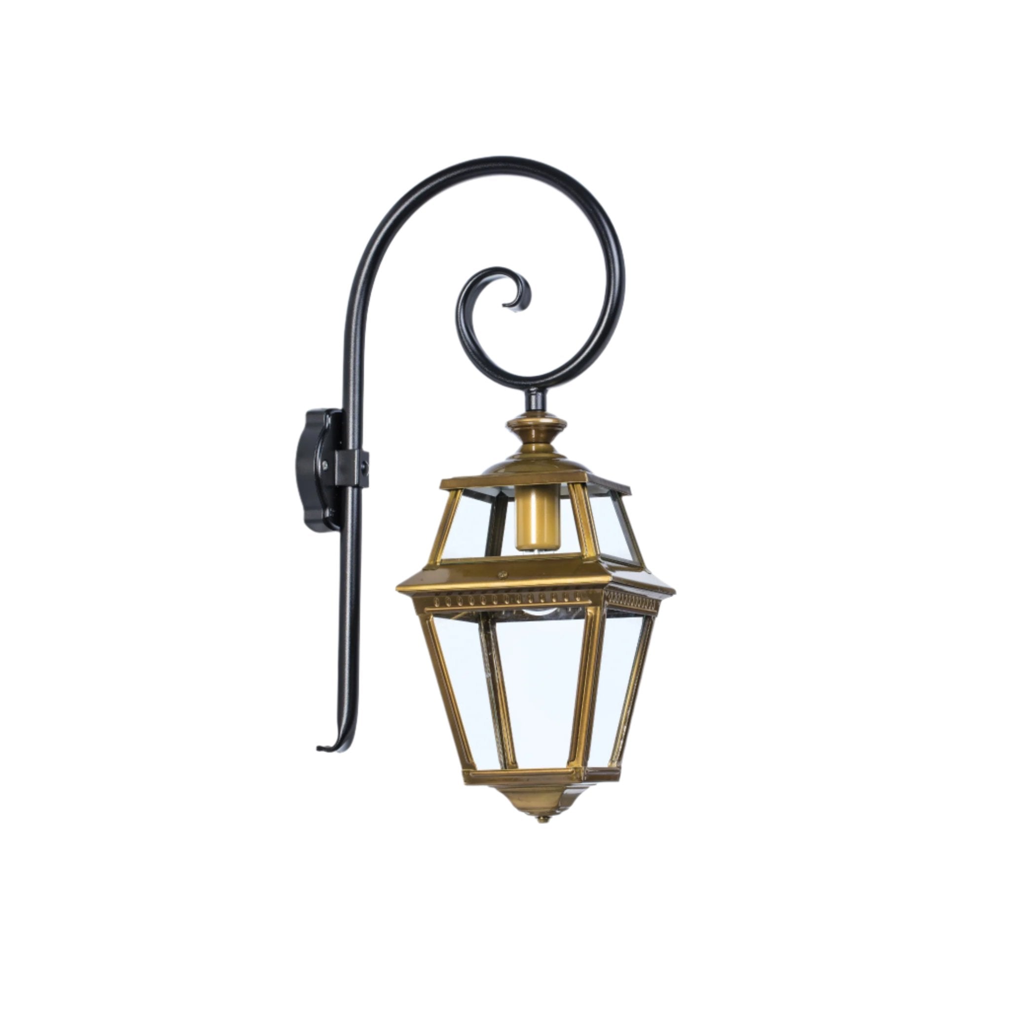 Traditional Exterior Wall Lantern With Decorative Hook | Roger Pradier Place des Vosges 2 M2