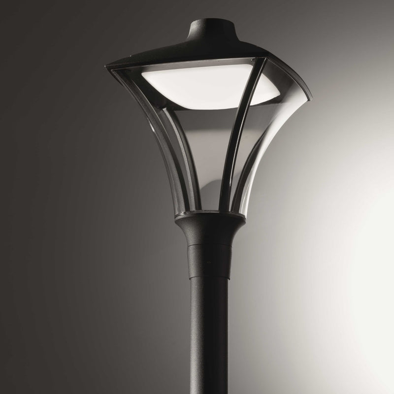 Traditional Lantern Exterior Floor Light | Aluminium Garden Floor Lamp | Morphis Landa Floor Lamp