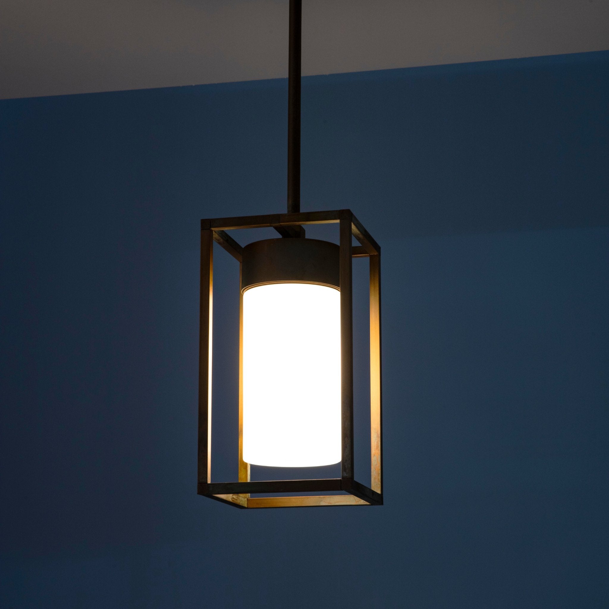 Urban Caged Metal Garden Ceiling Pendant IP44 | Moretti Luce Cubic 3368