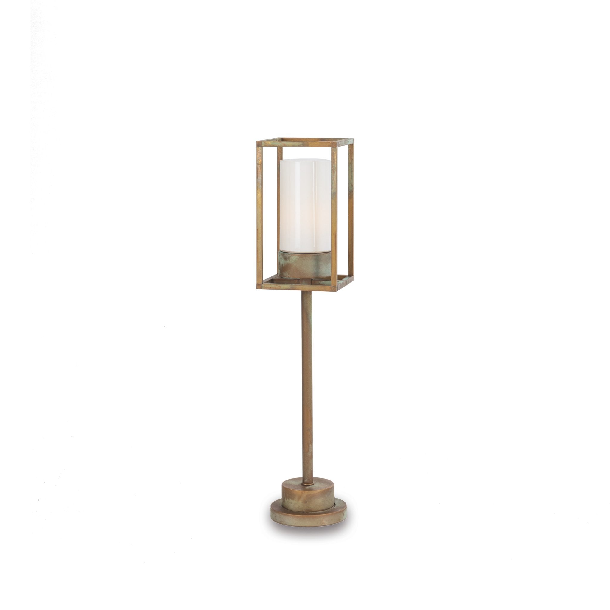 Urban Metal Cage Garden Floor Light IP65 | Moretti Luce Cubic 3370