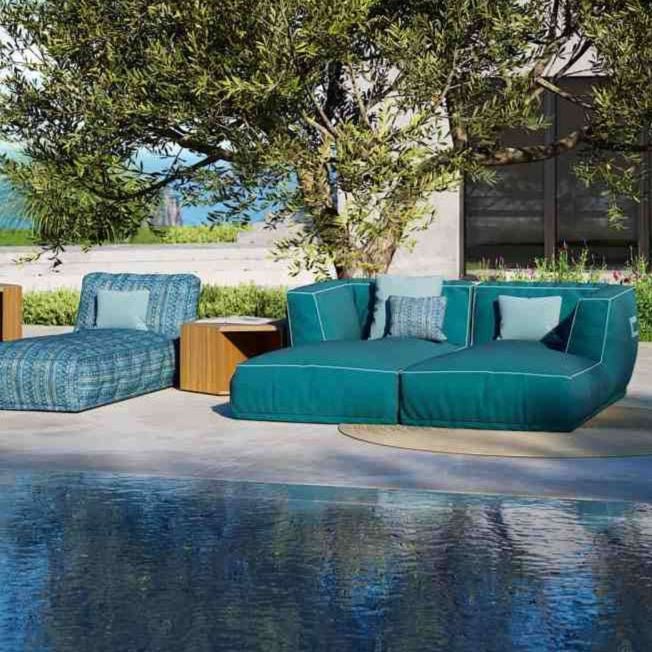 Luxurious Outdoor Dormeuse Sofa | High-End Modular Seating | Atmosphera Soft
