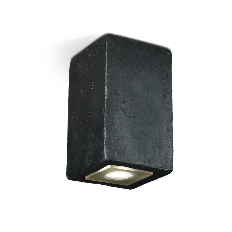Black Outdoor Clay Wall Sconce | Modern Clay LED Wall Light | IP65 Minimalist Clay Sconce | Toscot Smith