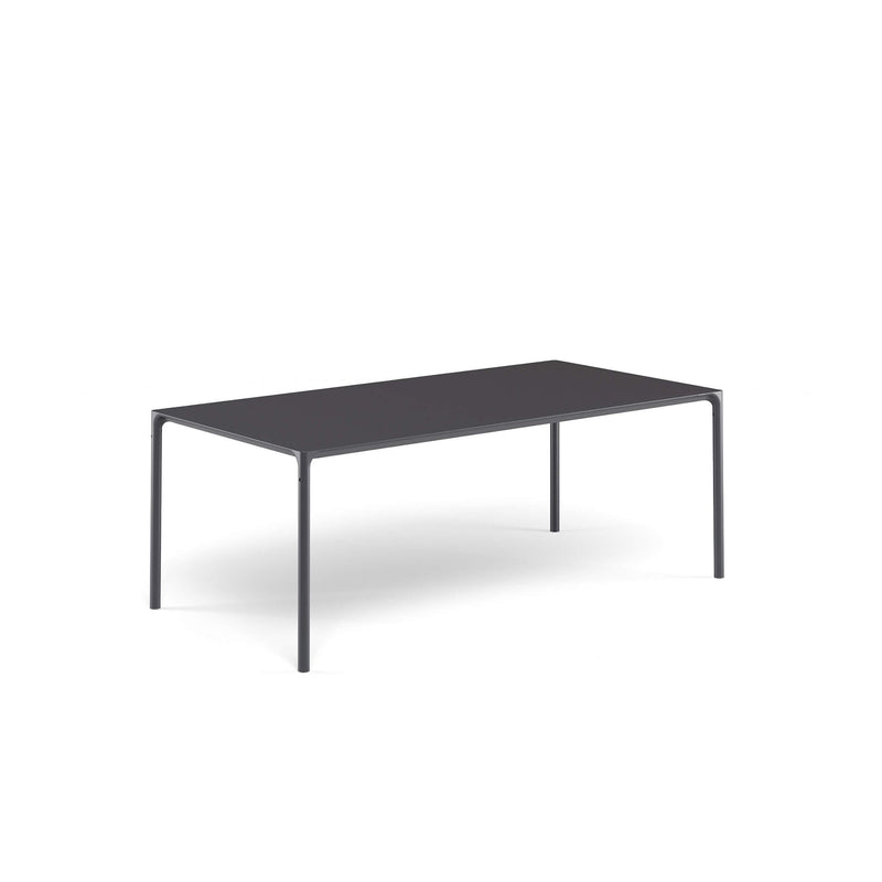 Contemporary Black Aluminium Outdoor Dining Table | 8-Seater Luxury Garden Furniture | Modern Outdoor Dining Table | EMU Terramare