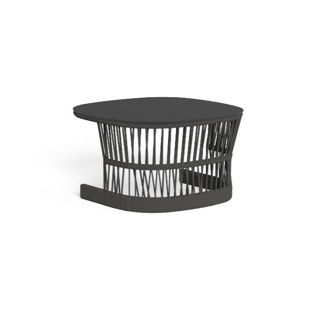 Dark Grey Rope Coffee Table | Luxury Outdoor Coffee Table | Woven Patio Table | High-End Garden Table | Talenti Cliff