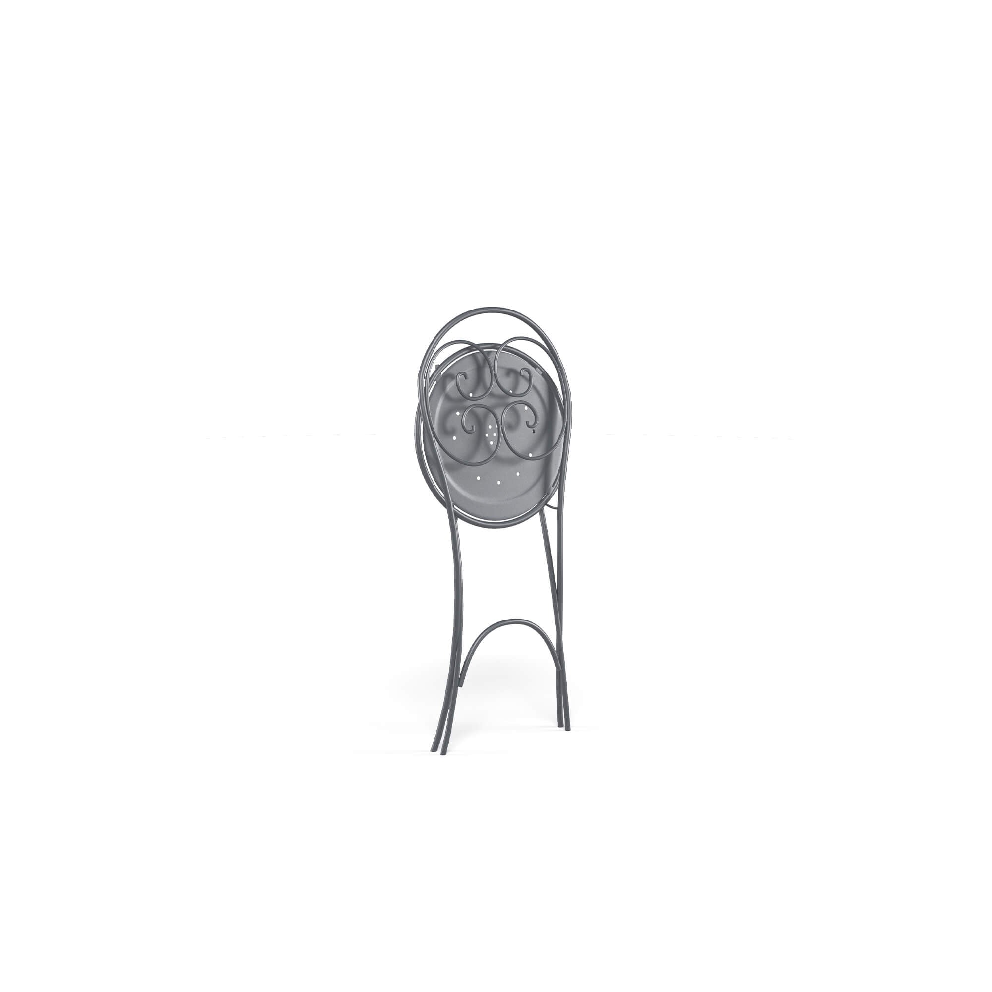 Folded Metal Bistro Chair | Luxury Outdoor Seating | Space-Saving Foldable Garden Chair | High-End Patio Furniture | EMU Pigalle