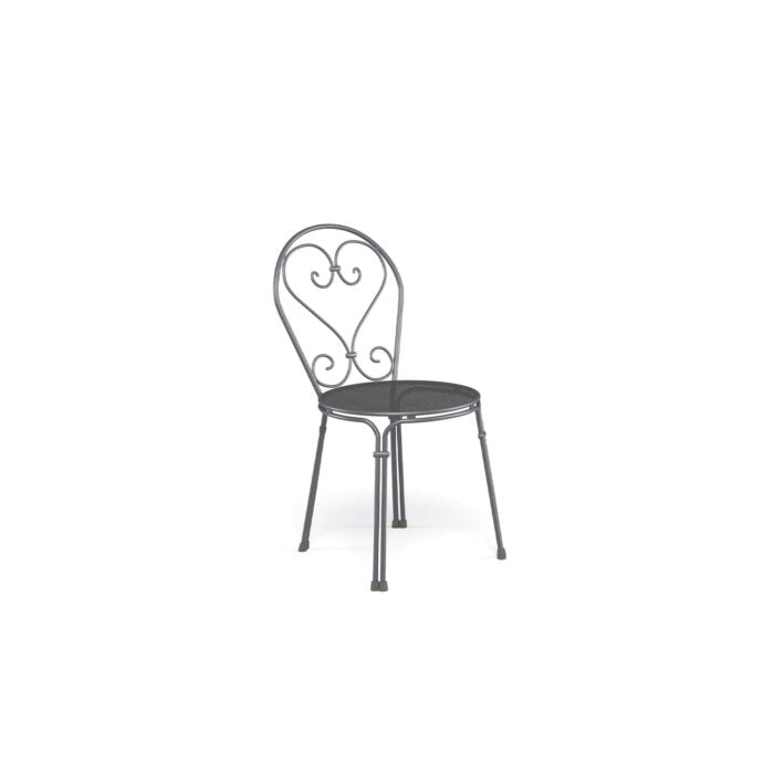Luxury Coloured Steel Dining Chair | French Bistro-Style Metal Garden Chair | Elegant Outdoor Furniture for Sale | Pigalle EMU