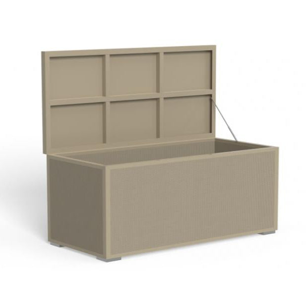 High-End Outdoor Storage Box | Durable Metal Storage Box | Large Weather-Resistant Storage Box | Luxury Garden Storage | Dove Colour Storage Box | Talenti