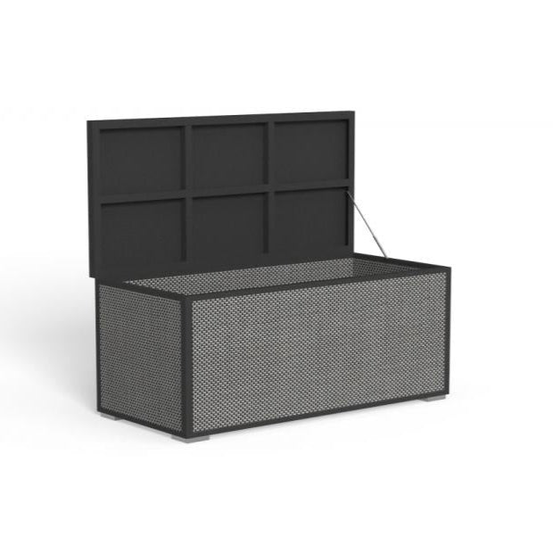 High-End Outdoor Storage Box | Durable Metal Storage Box | Large Weather-Resistant Storage Box | Luxury Garden Storage | Graphite Colour Storage Box | Talenti