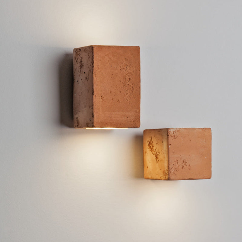 Italian Clay Wall Sconce | Up Down Outdoor Clay Light | IP65 Modern Terracotta Sconce | Toscot Smith