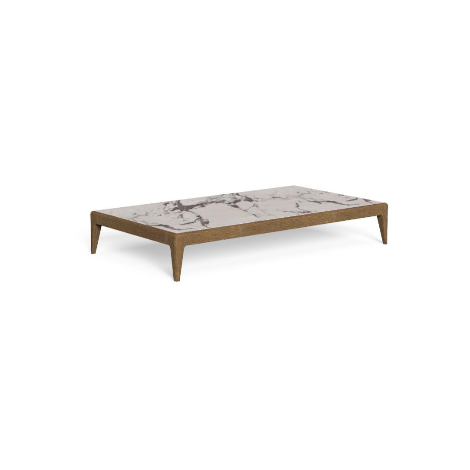 Large Outdoor Teak Coffee Table | Luxury Outdoor Furniture | High-End Patio Table | Modern Teak Coffee Table | Talenti Cruise