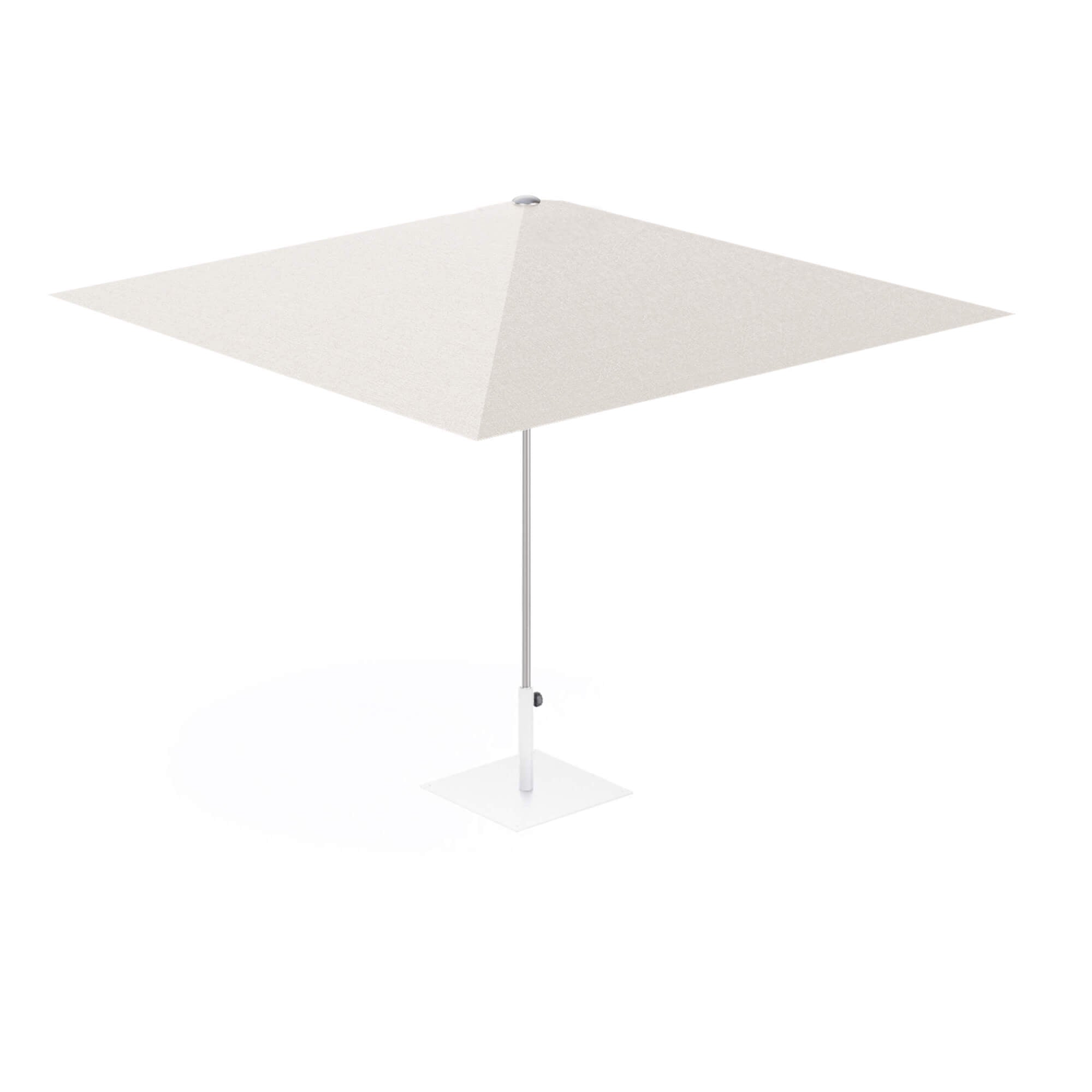 Large Square Outdoor Sunshade in White | Premium Garden Umbrella with Aluminium Frame | EMU Piazzetta