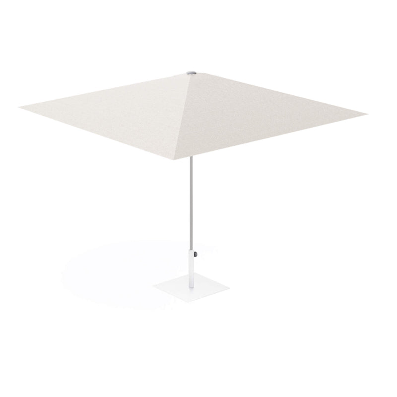 Large Square Outdoor Sunshade in White | Premium Garden Umbrella with Aluminium Frame | EMU Piazzetta