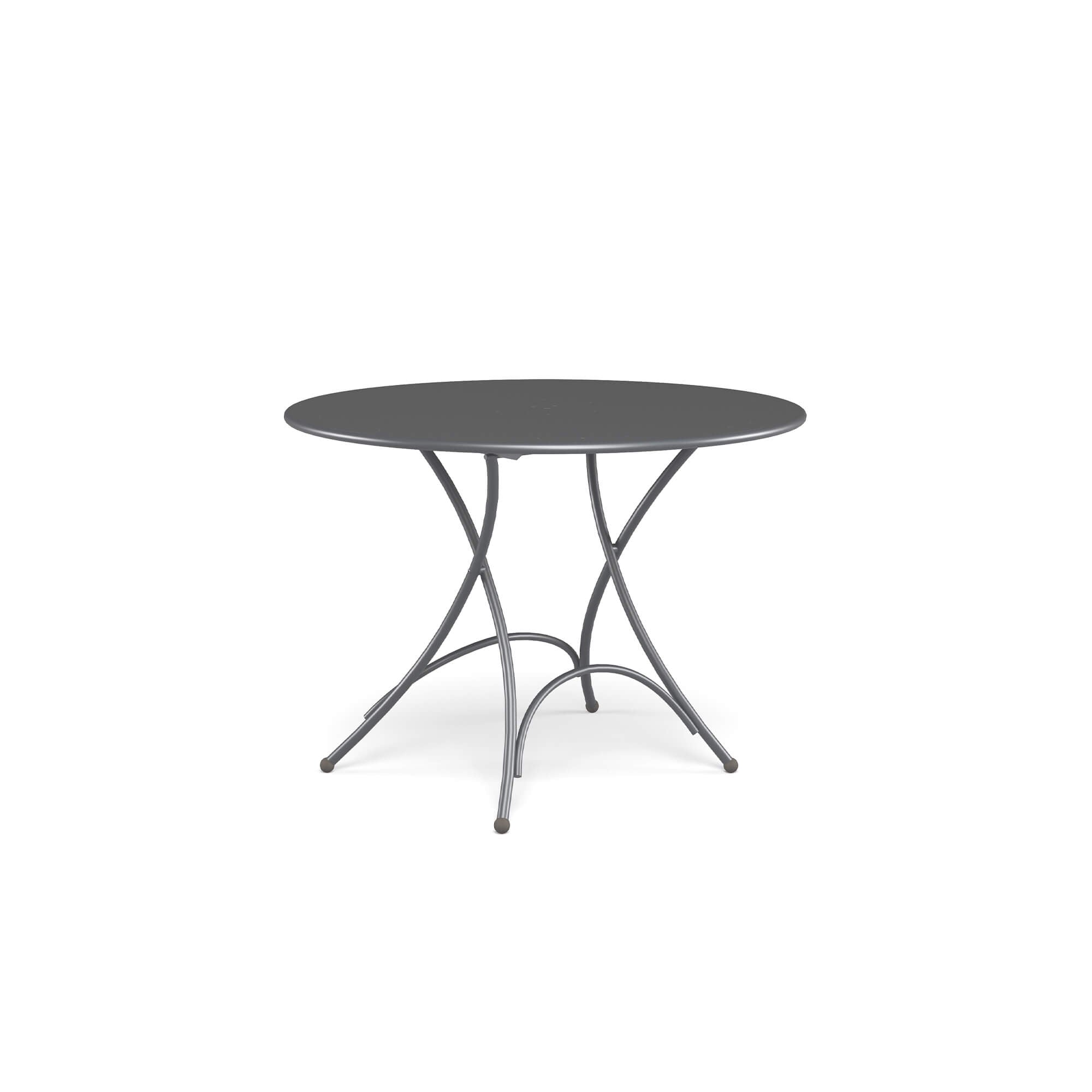 Luxury Circular Folding Dining Table for 5 | Elegant Outdoor Dining Table | High-End Metal Garden Table | Quality Folding Patio Table | EMU Pigalle