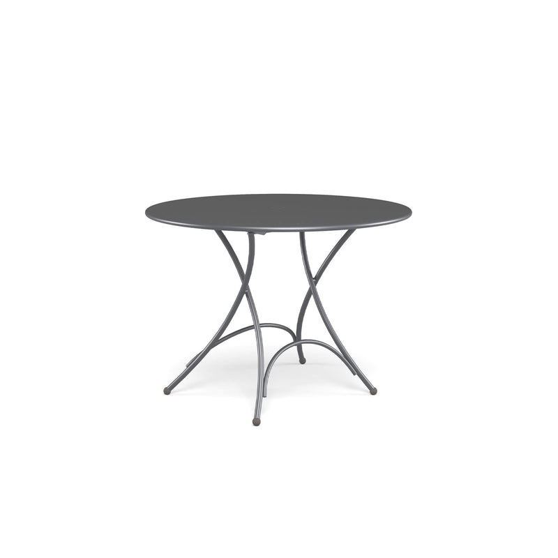 Luxury Circular Folding Dining Table for 5 | Elegant Outdoor Dining Table | High-End Metal Garden Table | Quality Folding Patio Table | EMU Pigalle