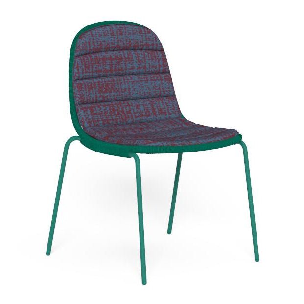 Luxury Garden Relaxing Dining Chair in Dark Green | Contemporary Outdoor Rope Furniture | Elegant Patio Seating Talenti Panama