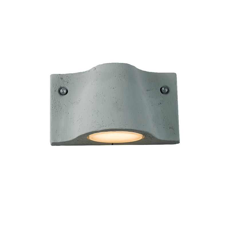 Luxury Outdoor Clay Wall Sconce | Modern Curved Terracotta Wall Light | IP55 Exterior Sconce | Toscot Lido