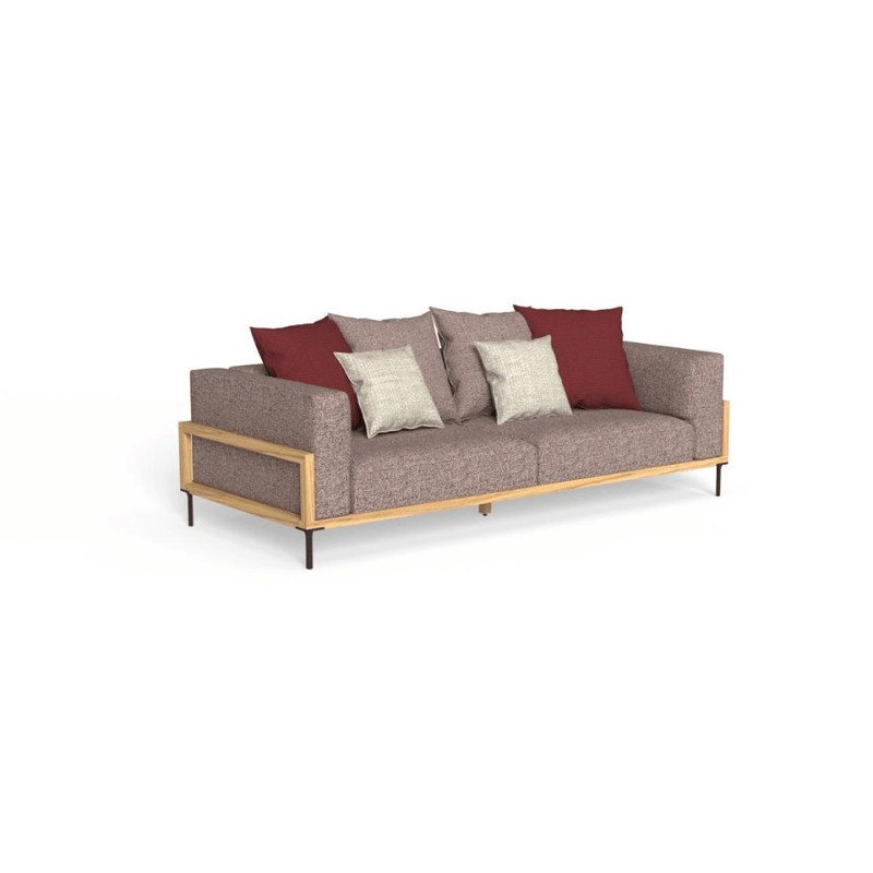 Luxury Outdoor Teak Three-Seater Sofa | Contemporary Patio Seating | Durable & Stylish Design | Talenti CleoSoft