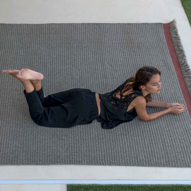 Luxury Ribs Outdoor Rug | Weatherproof Designer Carpet | High-End Textured Floor Mat | Premium Quality Outdoor Covering | Talenti Carpet