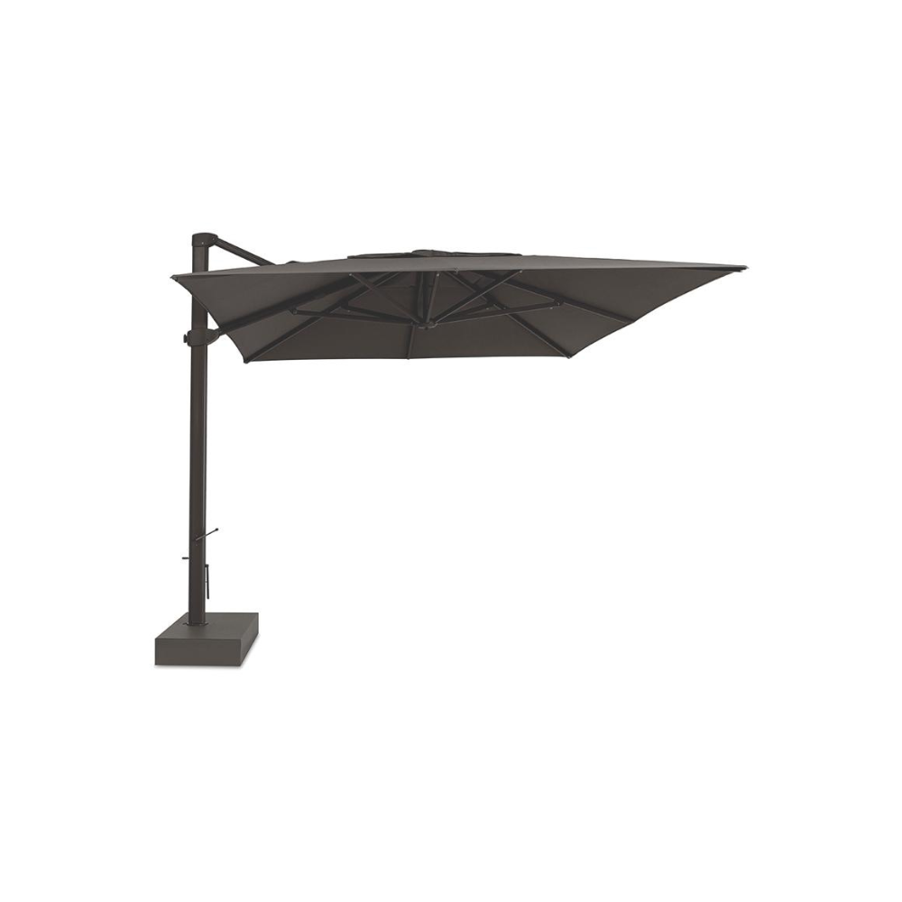 Luxury Side Arm Outdoor Umbrella in Graphite | High-End Cantilever Parasol | Talenti Athena