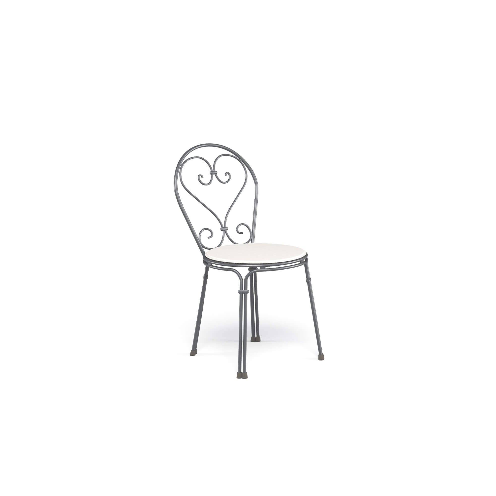 Luxury Steel Dining Chair with Cushion | Elegant Outdoor Seating | High End Garden Furniture | Quality Metal Garden Dining Chairs | Pigalle EMU