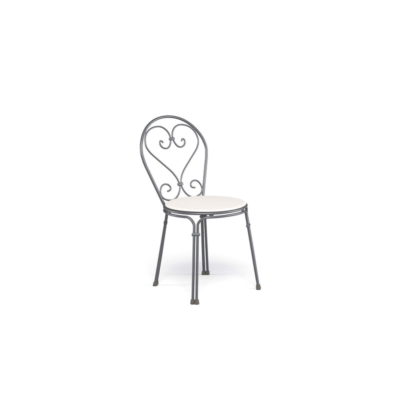 Luxury Steel Dining Chair with Cushion | Elegant Outdoor Seating | High End Garden Furniture | Quality Metal Garden Dining Chairs | Pigalle EMU