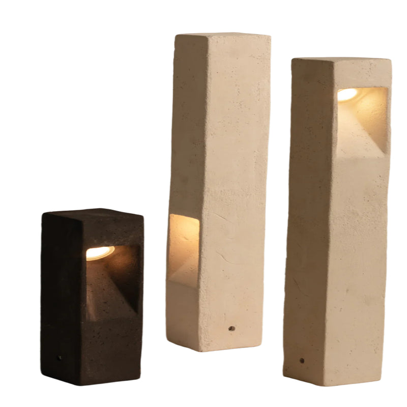 Luxury Terracotta Bollard Light | Modern Clay Outdoor Bollard | IP65 Garden Light | Toscot Smith